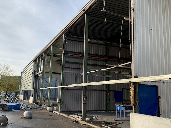 Circulaire sloopwerkzaamheden bedrijfshal