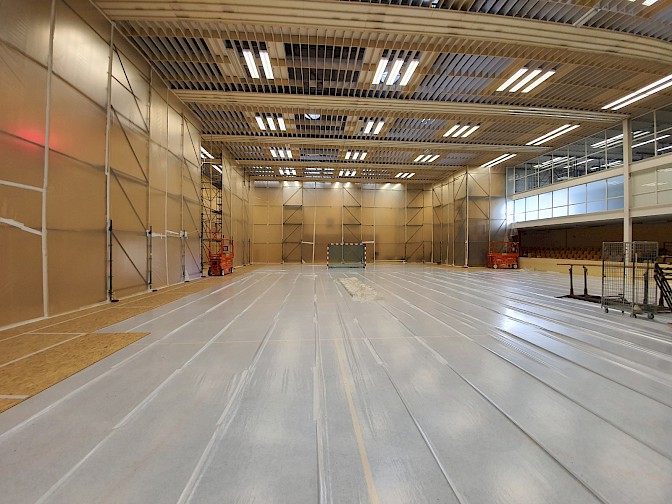 Containment asbestsanering sporthal