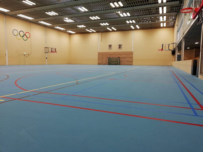 Vloer sporthal na oplevering
