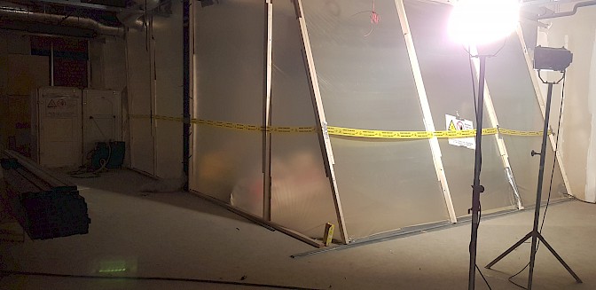 Asbestsanering vloer winkel