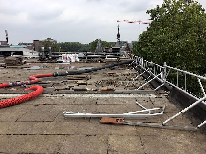 Asbestsanering grind met zuigwagen Den Bosch