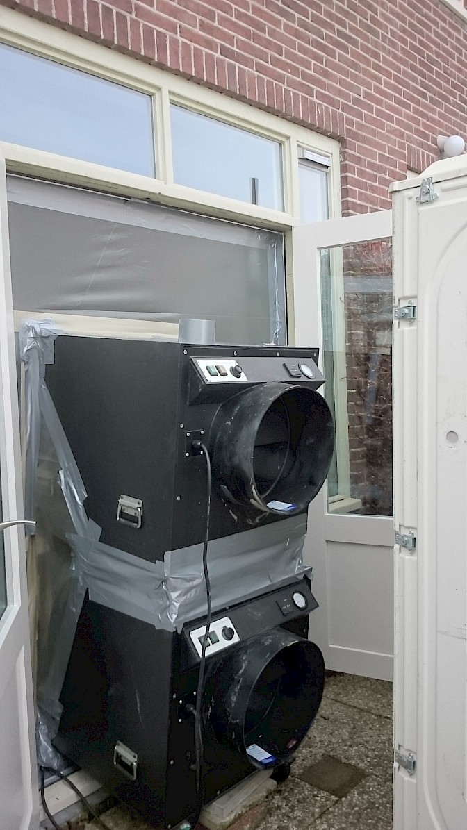 Onderdrukmachines t.b.v. asbestsanering