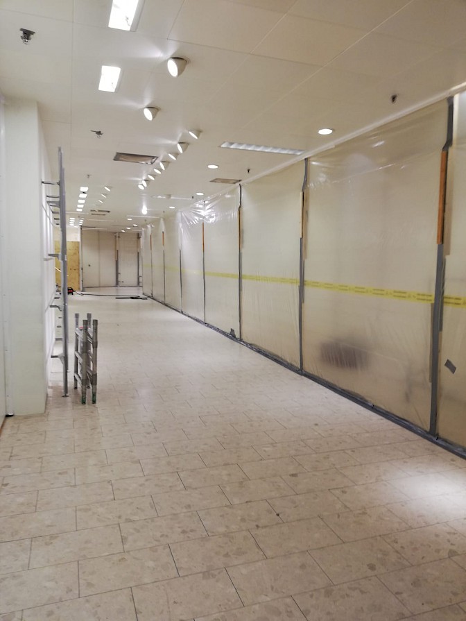 Foliewand t.b.v. asbestsanering